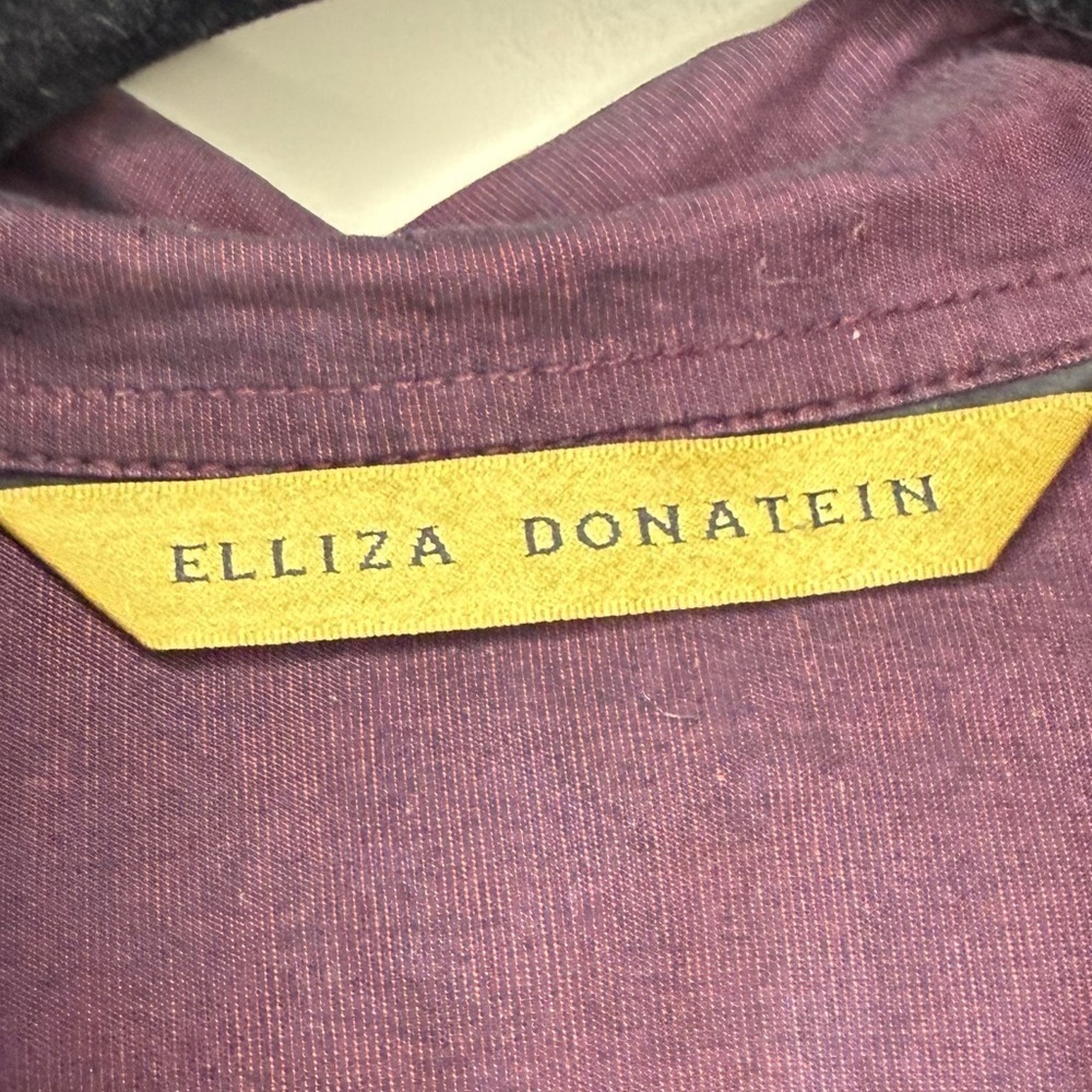 ELLIZA DONATEIN Purple Structured Office Careerwear Buttondown Shirt - Picture 3 of 8